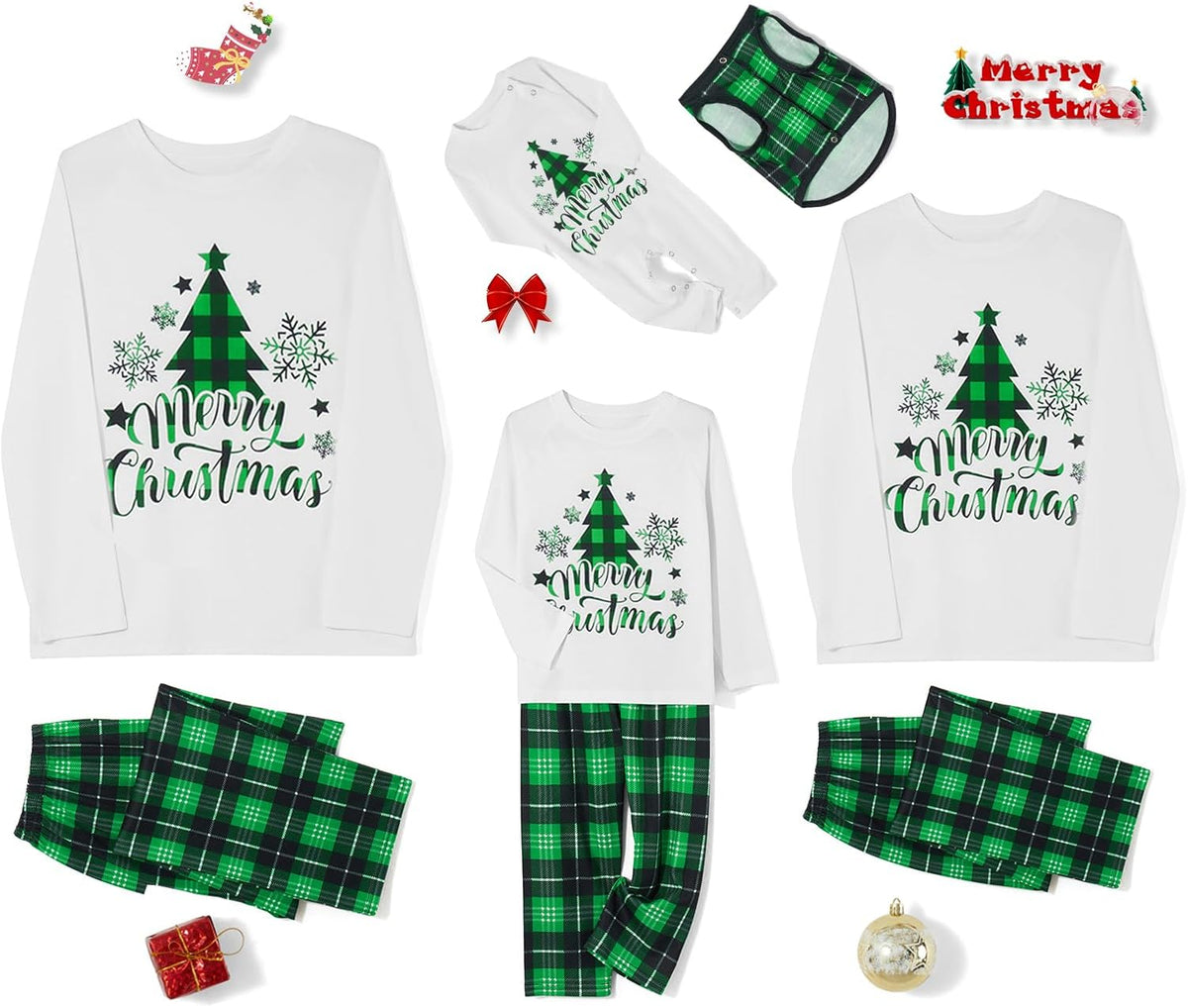 Matching Family Christmas Pajamas Set - Xmas Sleepwear PJs