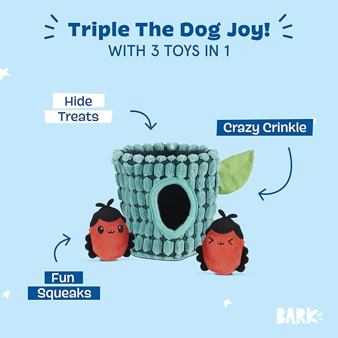 Barkbox Bao & BAB Plush Toy, Multi-Part Fun for and Perfect for Interactive Playtime, X-Small Breeds