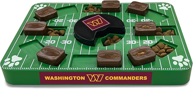 Pets First NFL Washington Commanders Puzzle Toy, Puzzle Treat Dog Toy, Interactive Dog Treat Toy, Dog Puzzle