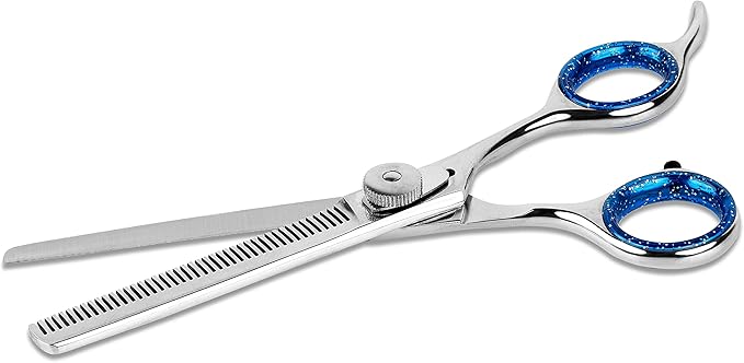 Laazar Pro Shears Thinning Pet Grooming Shear - 6.5 42 Teeth Scissors for dogs cats and pets