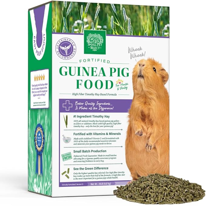 Small Pet Select Guinea Pig Food Pellets, 20 Lb.