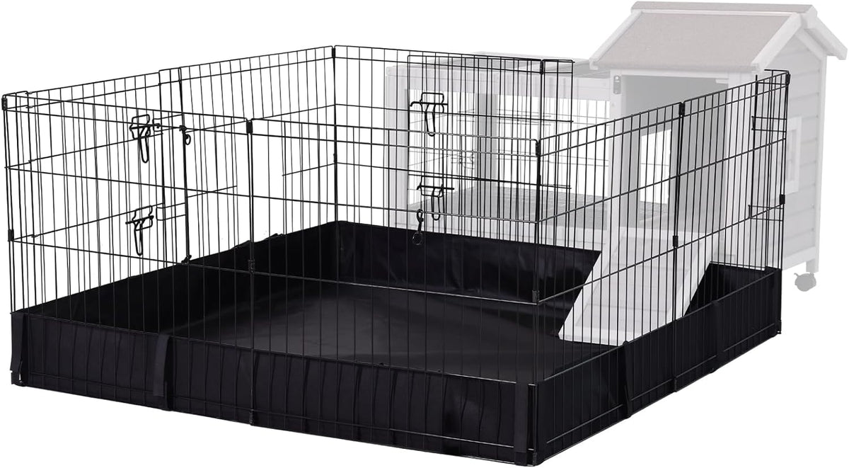 Aivituvin Rabbit Pen Indoor Bunny Pet Playpen Large Guinea Pig Outdoor Exercise Run Pet Enclosure-Playpen ONLY