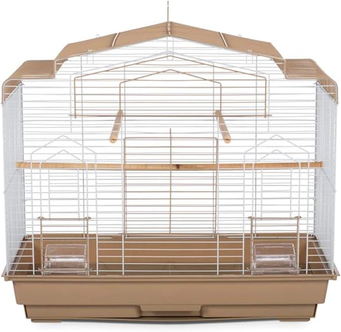 Prevue Pet Products SP50051 Barn Style Bird Cage, Brown/White