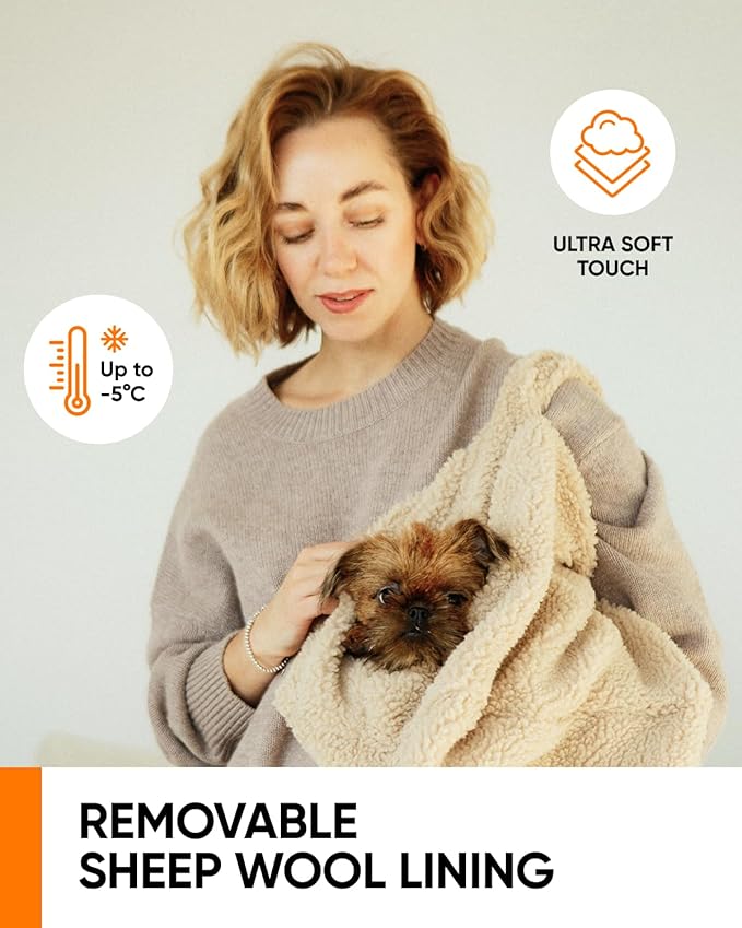 Dog Travel Bag | Cat Carrier | Small Pet Taxi | Lightweight Soft-Sided Tote, Car-Seat Compatible, Washable, 6–20 lb | Vegan Materials | Brown