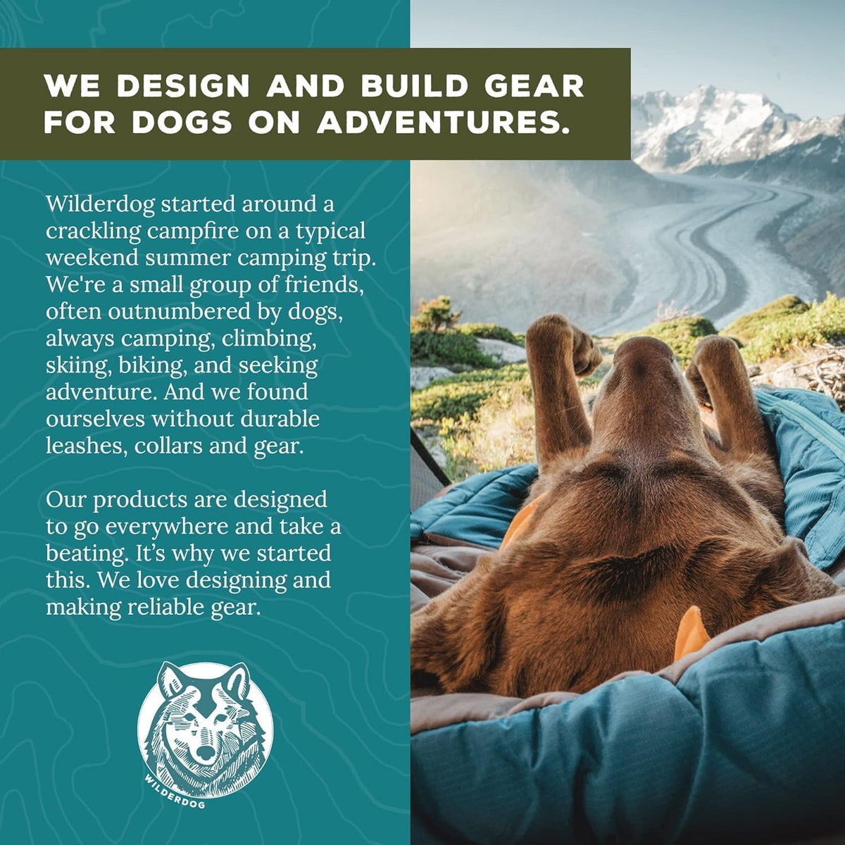 Wilderdog Lightweight Dog Harness with Reflective Straps - Large - Sienna
