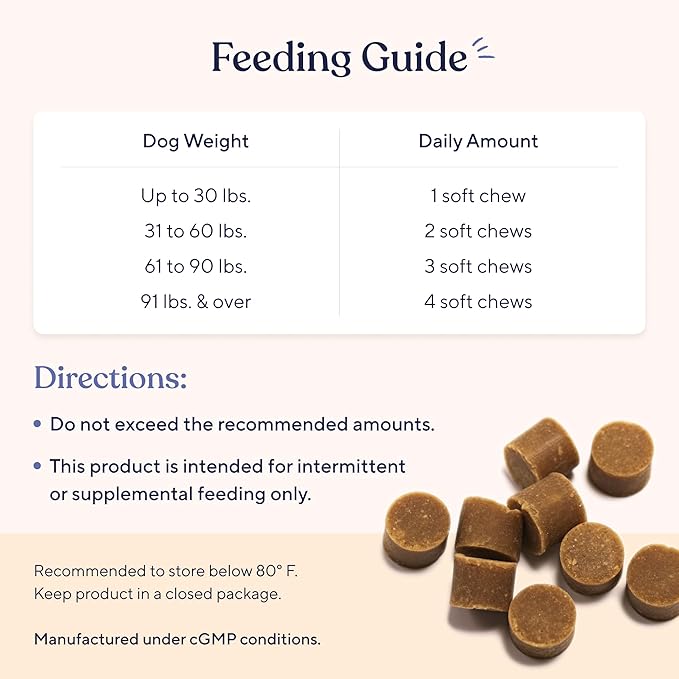 Pawfy Anal Gland Chews for Dogs with Peanut Butter | Dog Probiotics – Helps with Constipation, Digestive Health, and Gas Relief | Promotes Healthy Poops & Comfort - 30 Dog Supplements