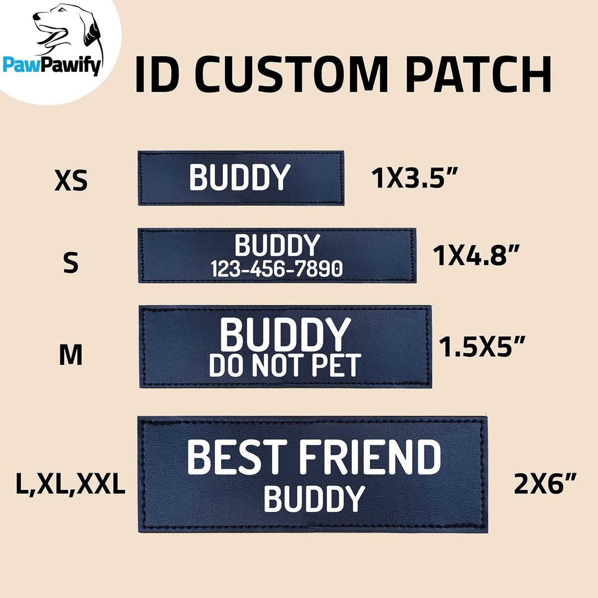 PawPawify Custom No Pull Dog Harness with Name and Phone Number, Heavy Duty Personalized Pet Vest to Prevent Tugging, Pulling, or Choking, Training and Walking (Green, XS (5-9LBS))