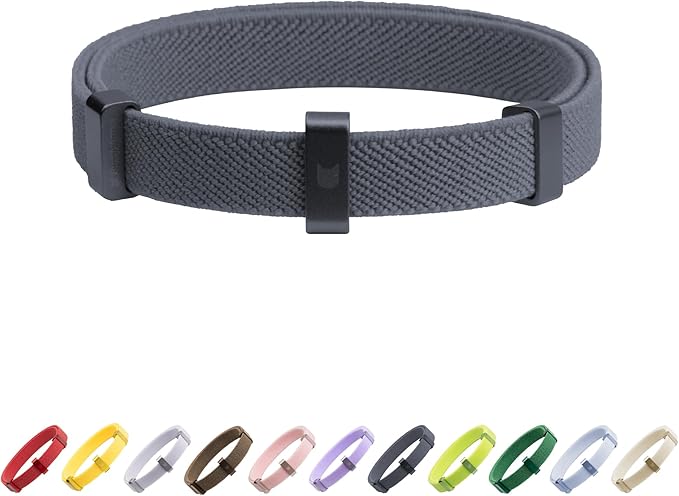 Safety Cat Collar - U.S. IDA Gold Awarding Design, Stretch Elastic Quick Release, Non Breakaway - Light Weight for Kitten, Neck Fit 5.9'-11.8' for All Small Large Cat,S(Space Grey)