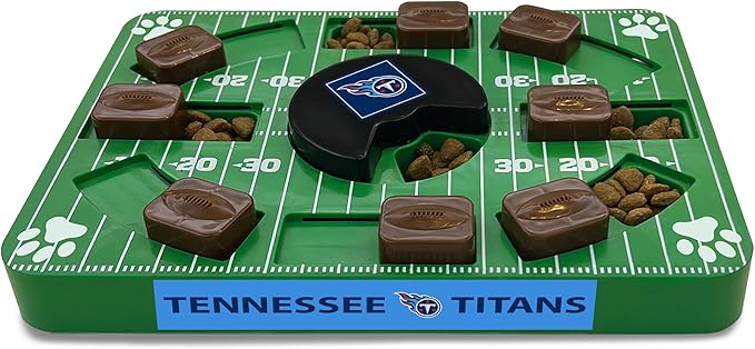 Pets First NFL Tennessee Titans Puzzle Toy - Interactive Dog Treat Puzzle