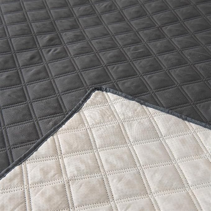 GIBZ Waterproof Dog Bed Cover Anti Slip Pet Furniture Protector Blanket Washable Thick Quilted Mat, Navy Blue, 259x208cm