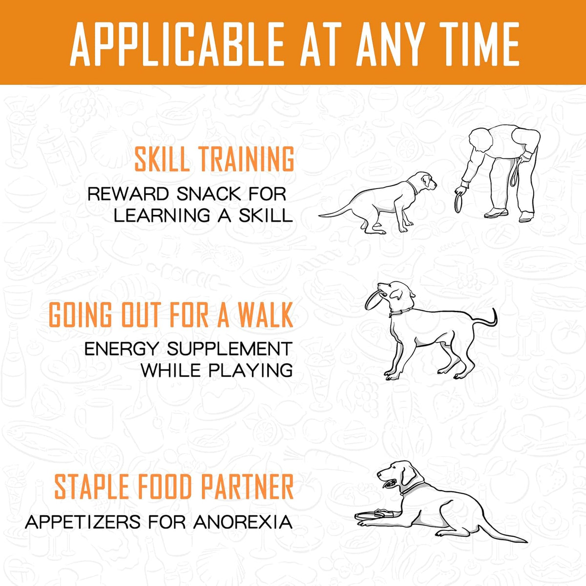 PAWUP Chicken Sweet Potato Dog Treats, Double Sweet Potato Chews with Taurine, Healthy Pet Snacks for Small Medium Large Dogs, 12.5 oz