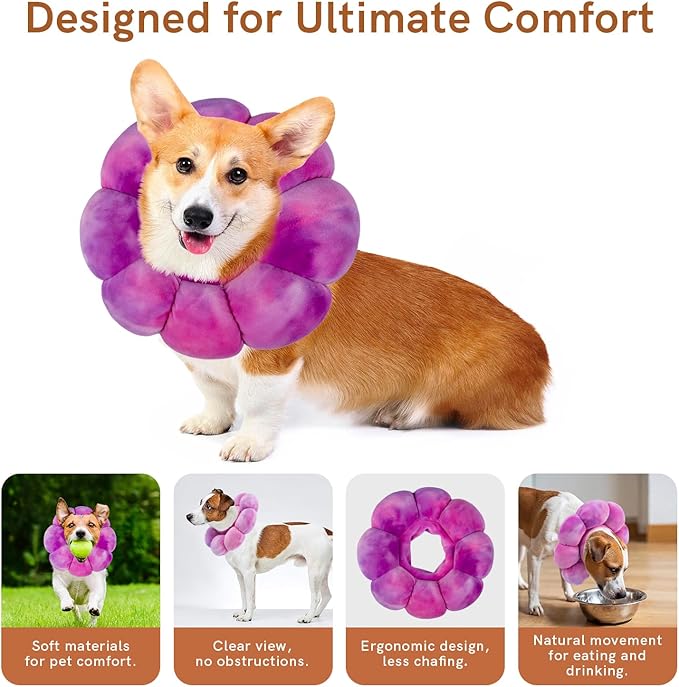 Cat Collar Soft, Adjustable Soft Protective Neck Cats Recovery Cone After Surgery