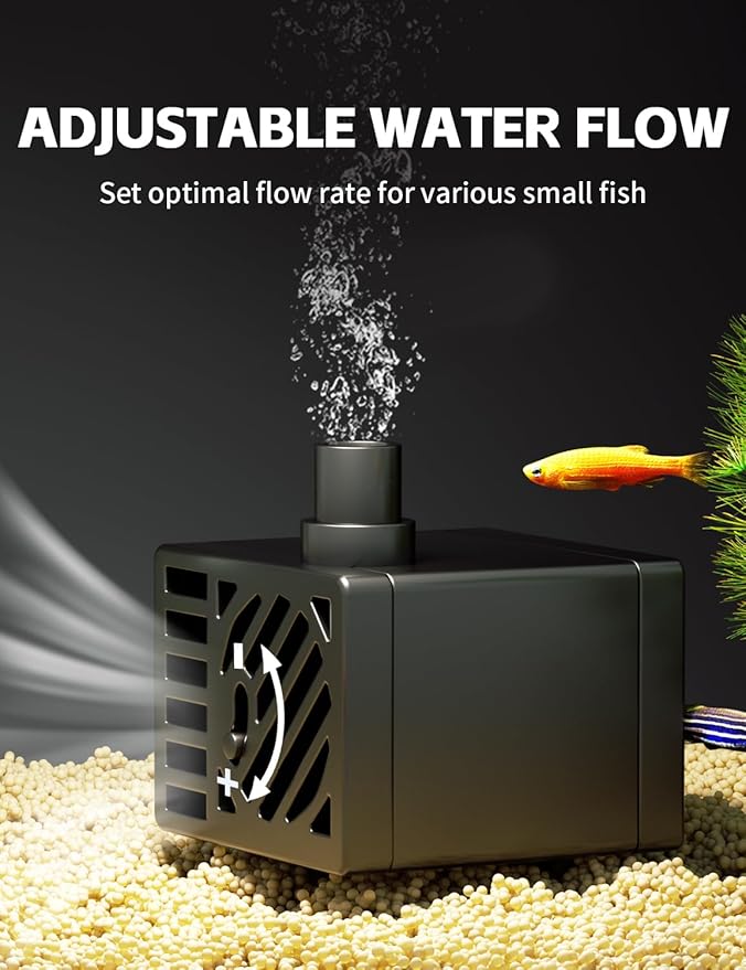 Betta Fish Tank, 2.5 Gallon Aquarium Kit with Filter, Light, Self Cleaning, Oxygenation, Small All in One Starter Fish Tank for Goldfish, Guppy, Shrimp, Desktop, Acrylic