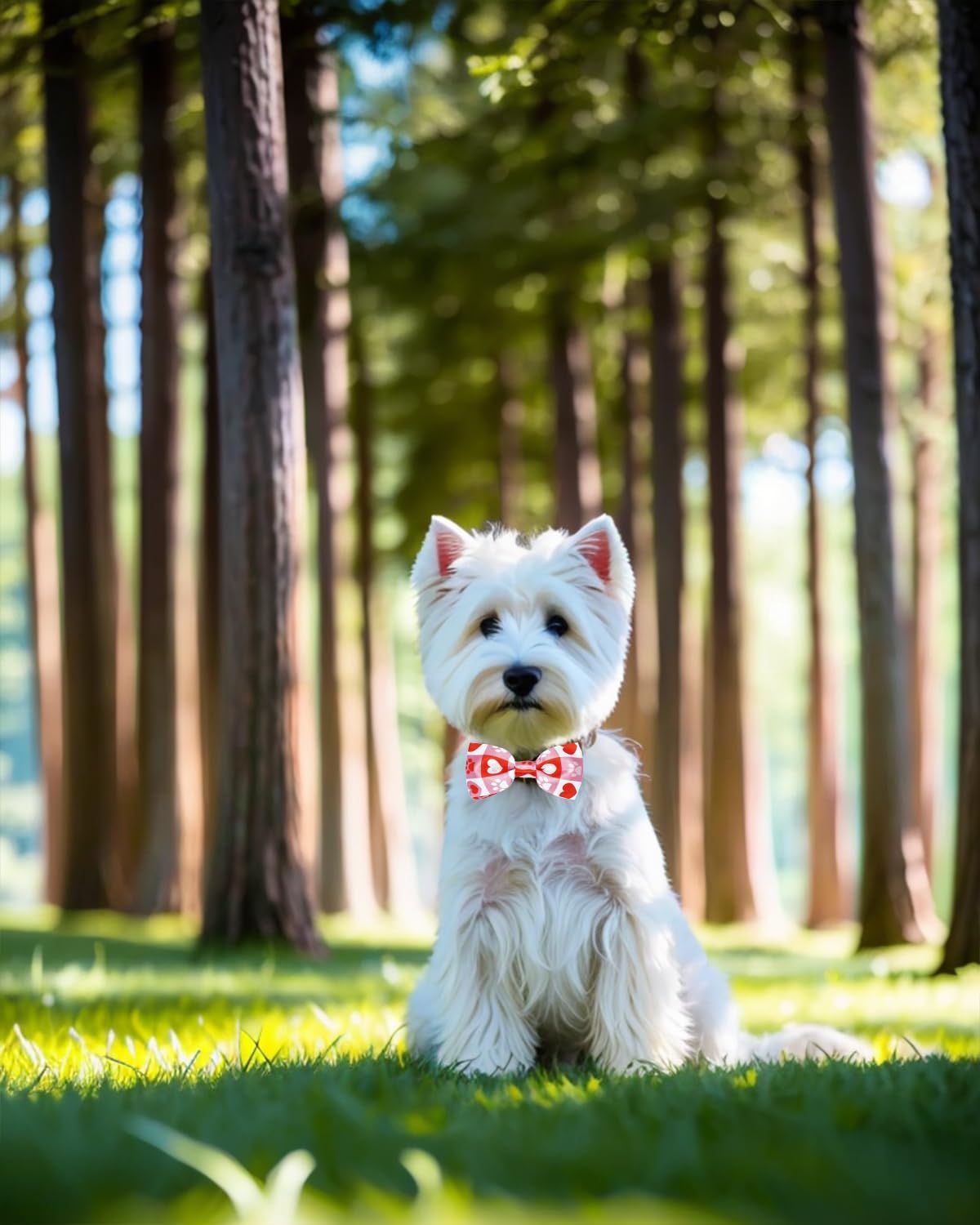 PET SHOW 10 Pack Paw Small Dog Bow Ties Sliding Collar Attachments Puppy Cats Bone Bowties for Medium Dogs Cute Bowknots Wedding Party Holiday Pet Grooming Accessories(Small)