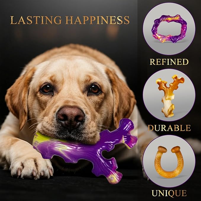 6 Pack Indestructible Dog Toys for Aggressive Chewers, Durable Nylon Bone for Large Dogs, Dog Toy for Aggressive Chewer Large Breed, A Mixed Special Edition Set