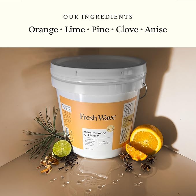 Fresh Wave Odor Removing Gel Bucket, 15.5 lb. (248 oz.) | Orange Scent Refill