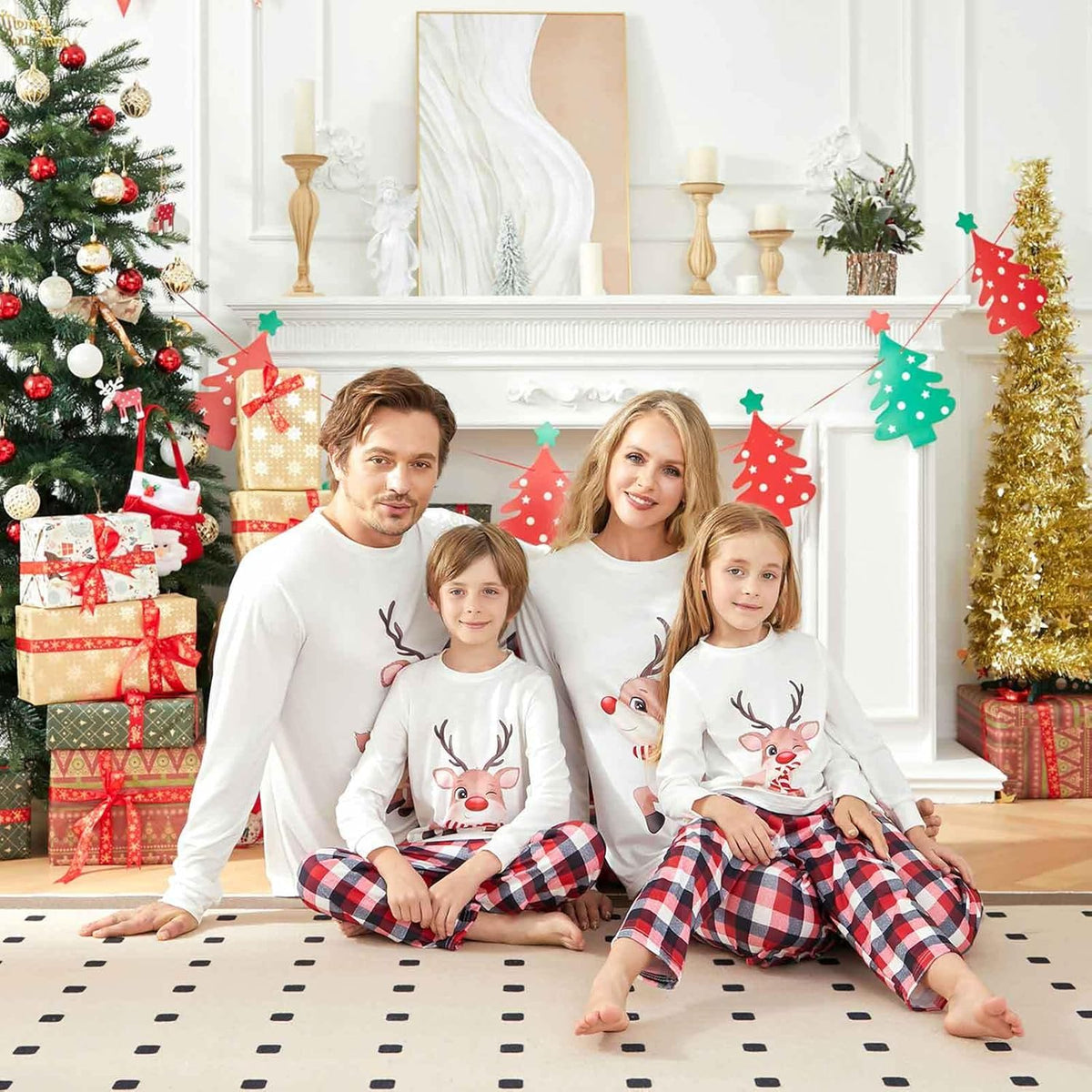 Matching Family Christmas Pajamas Set - Xmas Sleepwear PJs