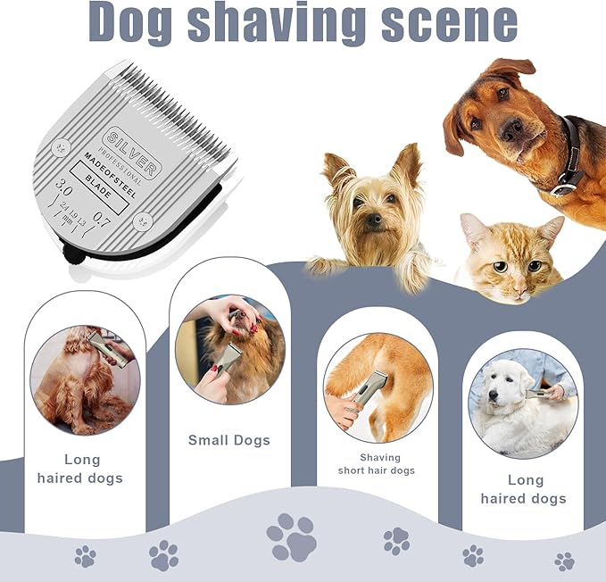 2PCS Adjustable 5 in 1 Replacement Blades Compatible with Wahl 5 in1 Clipper Bravura, Chromado, Creativa, Figura, Motion, Supergroom Dog Grooming Clippers