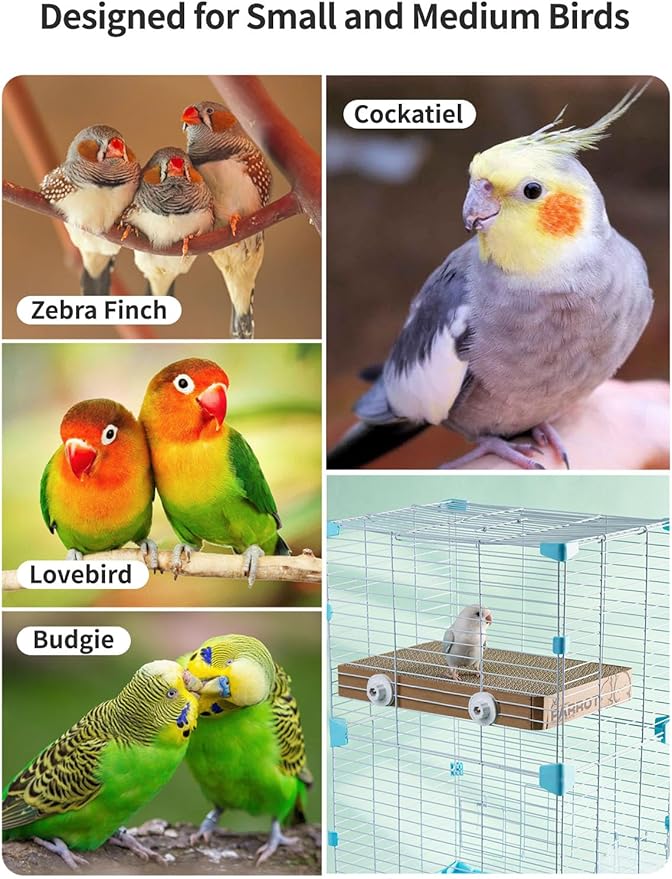 7.3 Inch Paper Bird Toys, Bird Platform, Parrot Toy, Help Birds Clean Beak, Release Stress, Reduce Boredom - Suitable for Budgie, Cockatiel, Lovebird, and Other Small to Medium-Sized Pet Birds