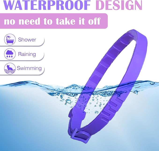 4 Pack Calming Collar for Cats - Long-Lasting Anxiety and Stress Relief, Relaxing Cat Collar,Adjustable Pheromones Collar for Cats，Natural Soothing 60 Days of Continuous Calming Move