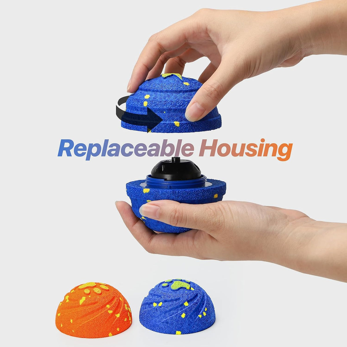 Interactive Dog Toys Balls Moving - Smart Automatic Bouncing Interactive Dog Ball, Durable Pet-Safe E-TPU, IPX7 Waterproof, Anti Boredom Dog Toys to Keep Them Busy for Large and Small Dogs (2 Pack)