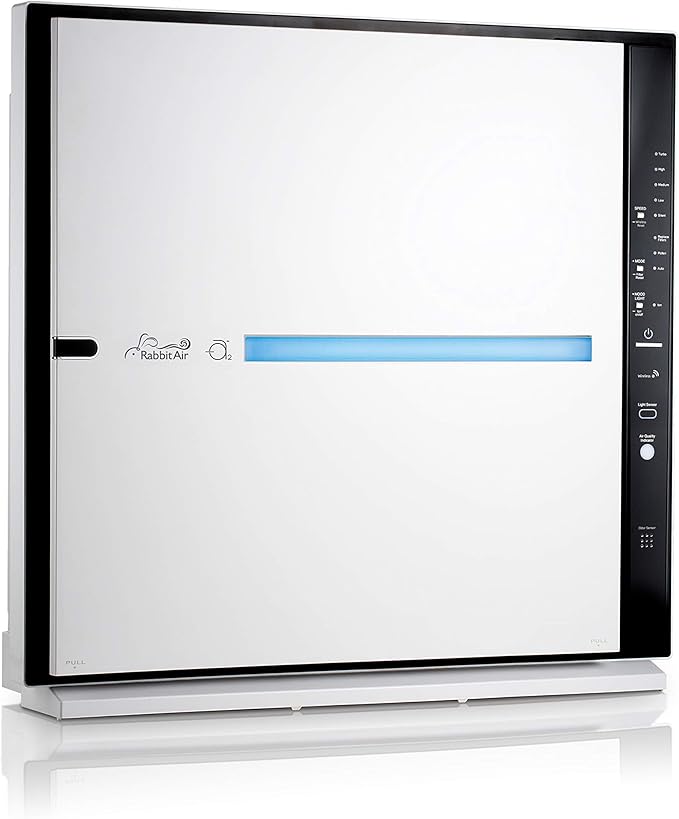 Rabbit Air, MinusA2 Air Purifiers for Home, Ultra Quiet HEPA Air Purifier - Wall Mountable Air Purifiers for Home Large Room, Allergies, Dust, Mold, Smoke & VOCs, (SPA-780N, White, Odor Remover, WIFI)