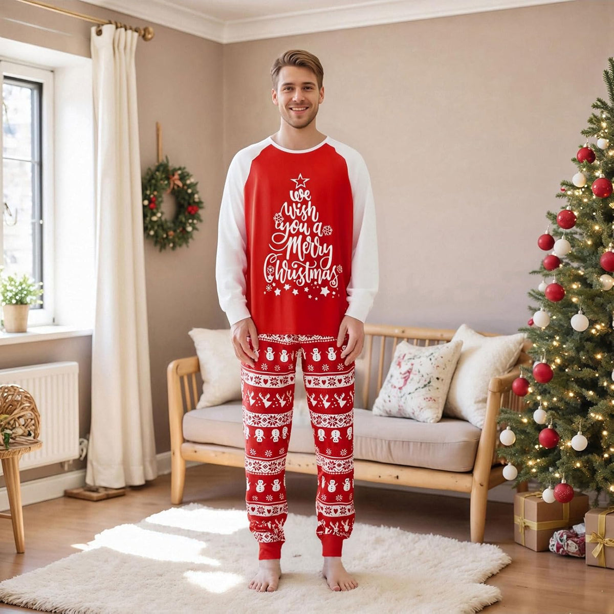 Matching Family Christmas Pajamas Set - Xmas Sleepwear PJs