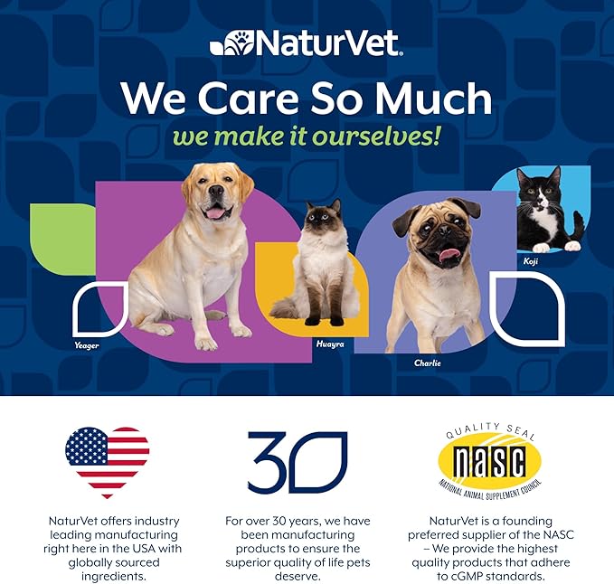 NaturVet Brewers Dried Yeast Formula with Garlic Flavoring Plus Vitamins for Dogs and Cats, Chewable Tablets, Made in The USA with Globally Source Ingredients 1000 Count