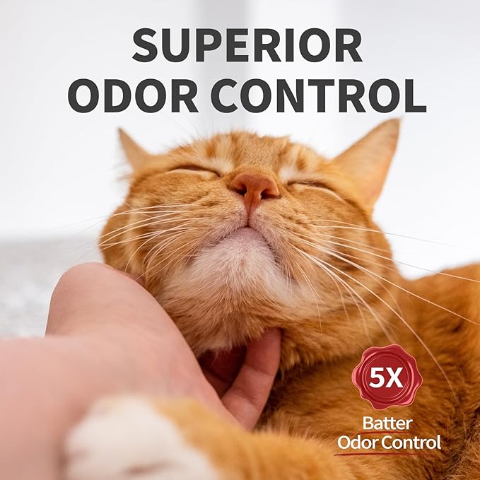 Cat Litter Crystals No Clumping Odor Control Kitty Litter Non-Clumping No scooping Low Dust, Low Tracking, Dehydrates Waste - 8.6 lbs (2 x 4.3 lb Packs)