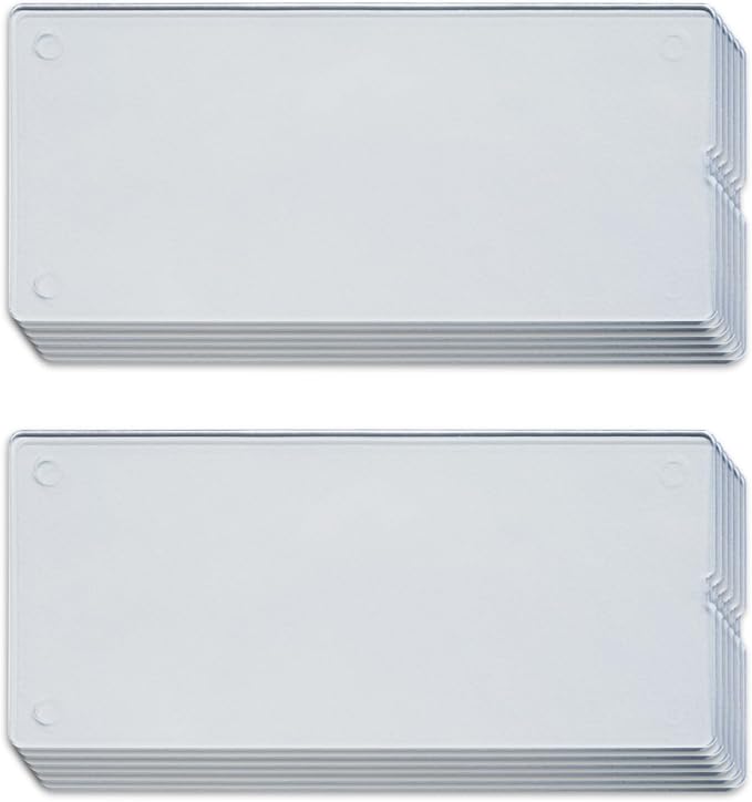 BLUE GINKGO 12 Dividers - Compatible with Large 12-Drawer Storage Cabinet (12-Pack) - Clear