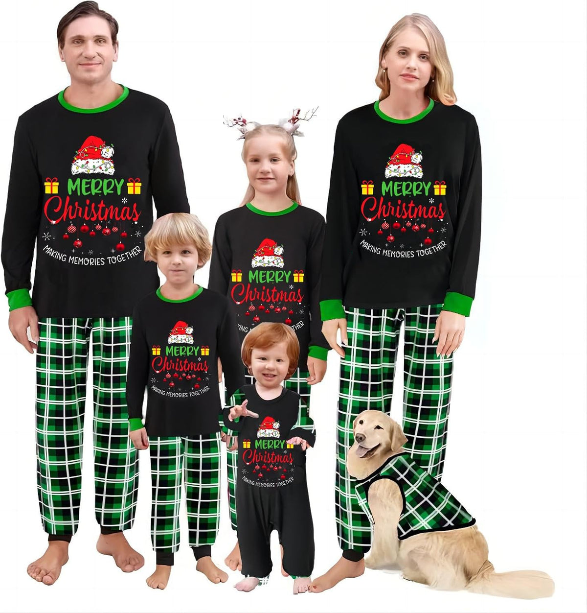 Matching Family Christmas Pajamas Set - Xmas Sleepwear PJs