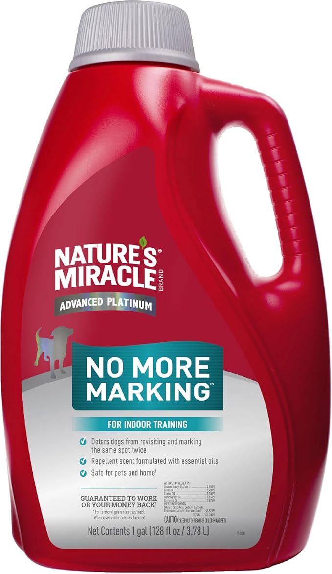 Nature's Miracle Advanced Platinum No More Marking, 128 Ounces, Helps Discourage Repetitive Pet Marking