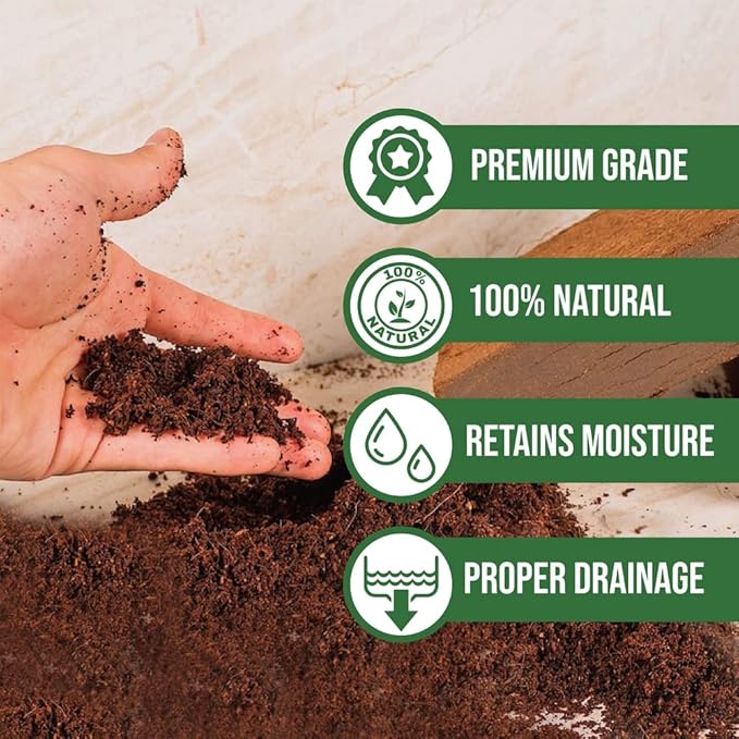 Potting Soil Mix 50 Liter Bag Envelor Indoor Plants Soil for Outdoor Plants 1.75 Cubic Feet Potting Mix Hydrated Coco Coir Perlite Mix Buffered Ready to Use Natural Plant Top Soil