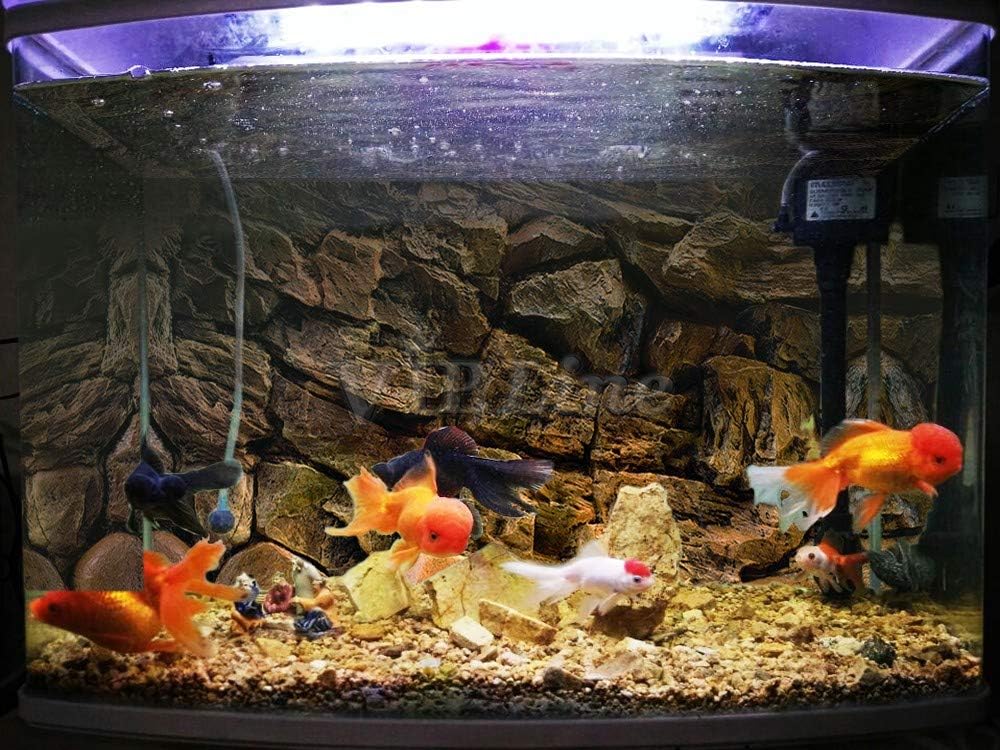 Rock Wall Aquarium Background Poster PVC Fish Tank Decor Landscape 24 36 48 72 (30" x 18"/ 76 x 46cm)