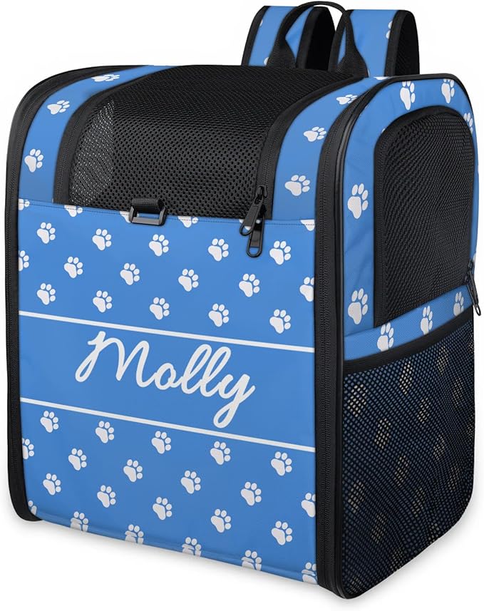 Cat Backpack Carrier-Customizable, Breathable Pet Carrier Backpack for Outdoor Travel/Vet Visits/Daily Use, Adjustable & Secure Design for Small Dogs and Cats Style7