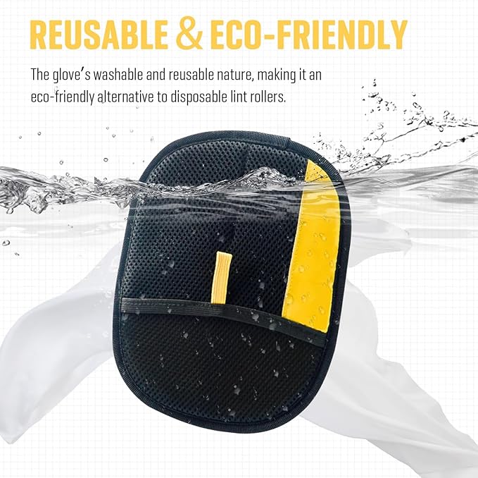 Pet Hair Removal Glove-2 Pack Reusable Electrostatic Pet Hair Remover Glove, Pet Hair Removal Tool for Cats & Dogs - Suitable for Couch, Clothing, Carpet, Furniture, Car Seats