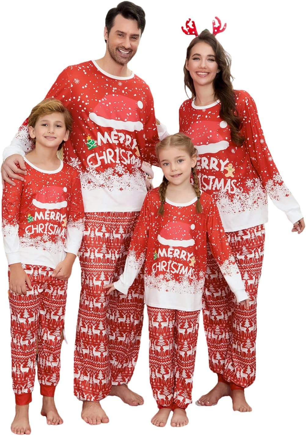 Matching Family Christmas Pajamas Set - Xmas Sleepwear PJs