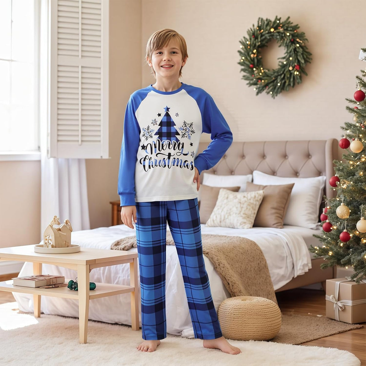 Matching Family Christmas Pajamas Set - Xmas Sleepwear PJs