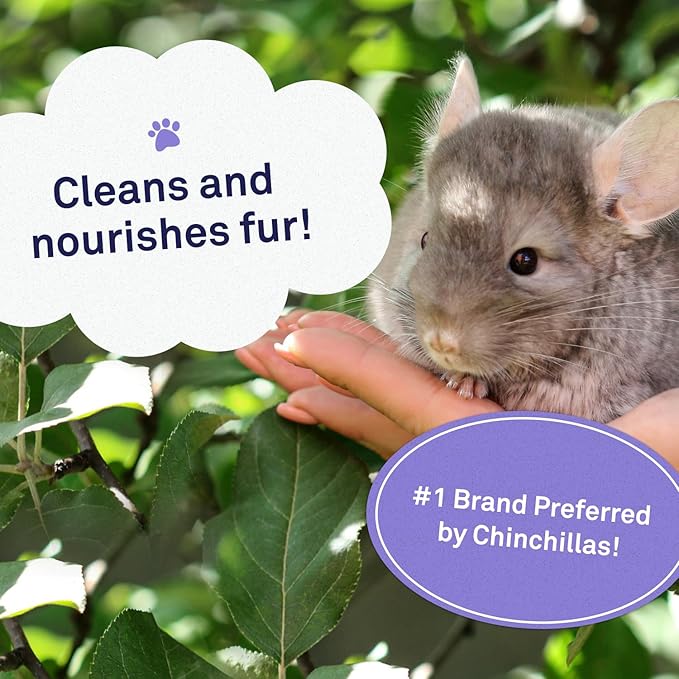 Petpost | Chinchilla Bath Dust for Small Animals - Natural, Pure Cleansing Pumice Sand for Cleaning Degus, Hamsters, & Gerbil 2.5 lb.