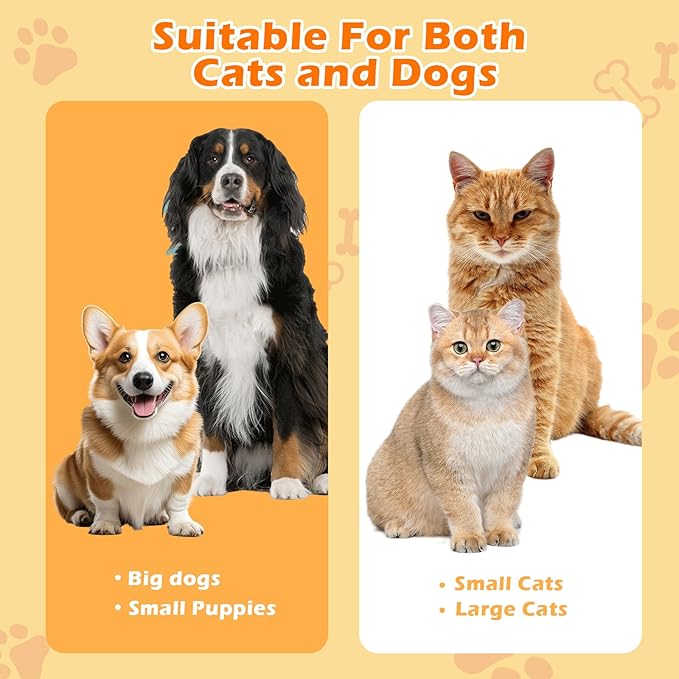 Dog Toothbrush, Dogs Tooth Brushing Kit, Cat Tooth Brush for Small to Large Dogs & Puppies, 2Pack Double Finger Toothbrush for Dog Teeth 360 Cleaning & Dental Care