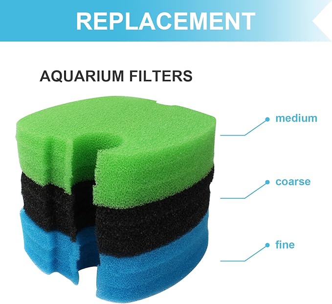 Aquarium Canister Filter Pads Sponges (9 pcs) Replacement for SUNSUN HW-304B/404B/704B/3000 CF500 Filter Pads Bio Sponges