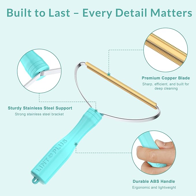 Pet Hair Remover Carpet x2 & Lint Root Cleaner Pro Pet Hair Remover by LINTPLUS,Special Pet Hair Removal Tool Multi Fabric Edge and Carpet Rake for Couch, Pet Towers and Rugs