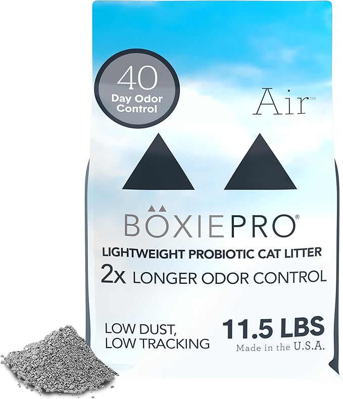 Boxie® Probiotic Cat Litter, Lightweight 40-Day Odor Control, Clumping, 11.5lb