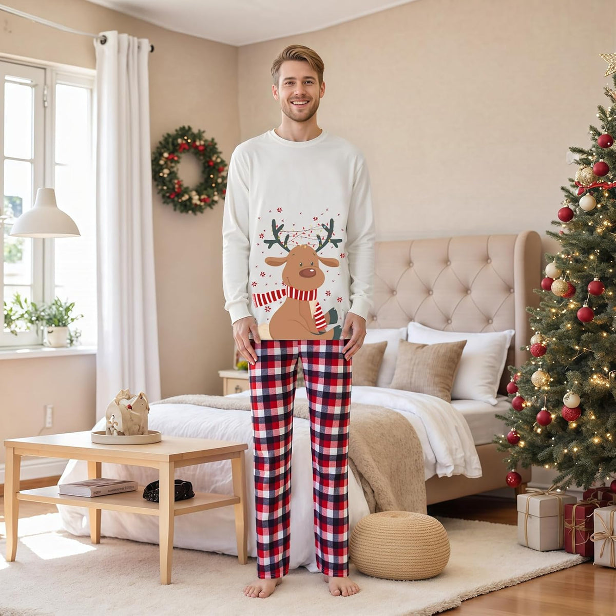 Matching Family Christmas Pajamas Set - Xmas Sleepwear PJs