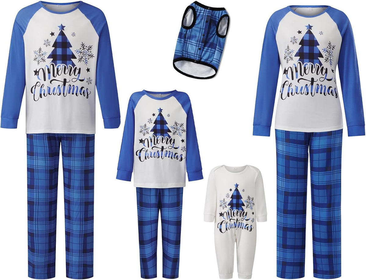 Matching Family Christmas Pajamas Set - Xmas Sleepwear PJs