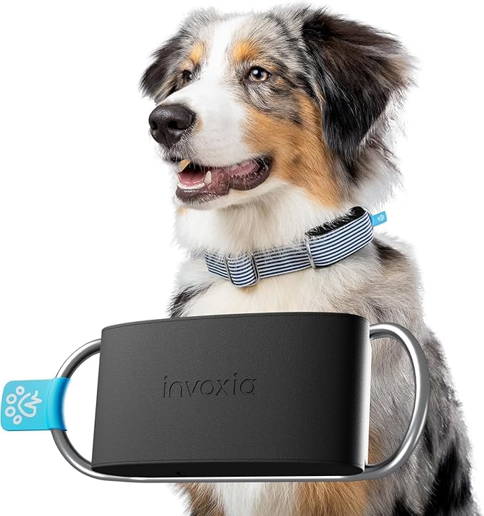 Invoxia Minitailz - Health & GPS Tracker for Dogs #1 - Cardiac and Respiratory Scan - Real-time Location - Activity and Well-Being Analysis - Compact, Lightweight, and Easy to Install