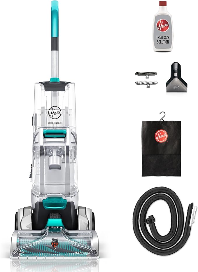 Hoover SmartWash Automatic Carpet Cleaner Machine, Deep Cleaning Carpet Shampooer Machine, Pair with a Hoover Cleaner Solution for a Bright, Refreshed Home