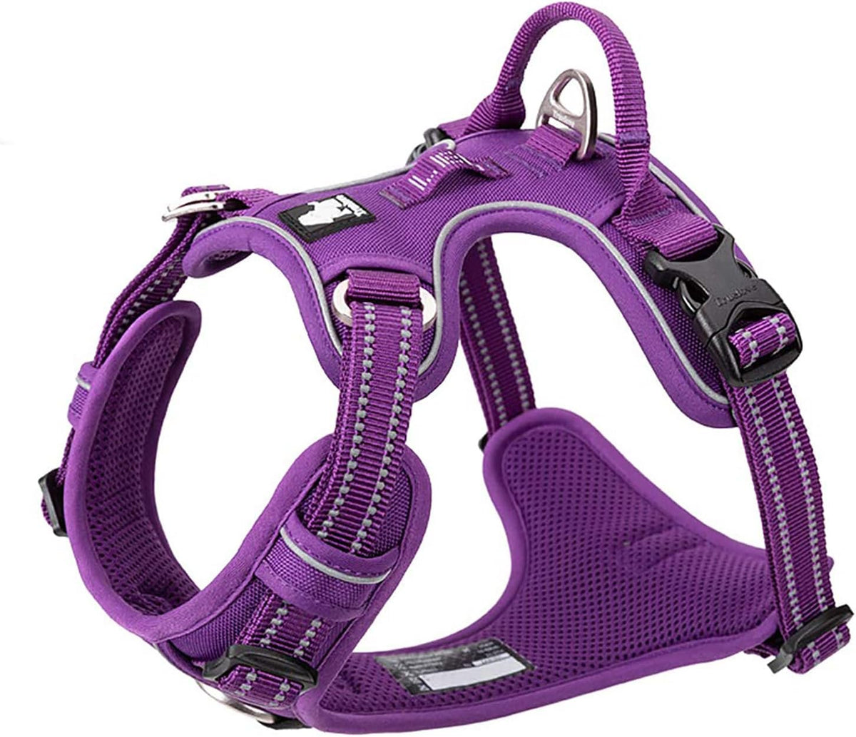 TRUE LOVE Dog Harness No Pull Nylon Reflective Pet Harness Adjustable Comfortable Control Step-in Brilliant Colors Truelove TLH56512