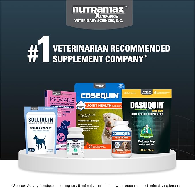 Nutramax Dasuquin for Small to Medium Dogs, Joint Health Supplement, Contains Glucosamine for Dogs, Plus Chondroitin, ASU and More, Supports Healthy Joints, Chewable Tablets, 150 Count