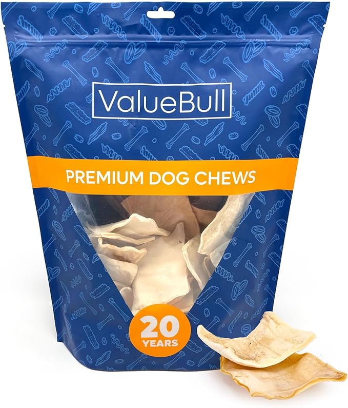 ValueBull USA Rawhide Chips, 2 Pound - Natural & Safe, USA Beef Hide, Long Lasting, Chemical Free, No Artificial Flavors